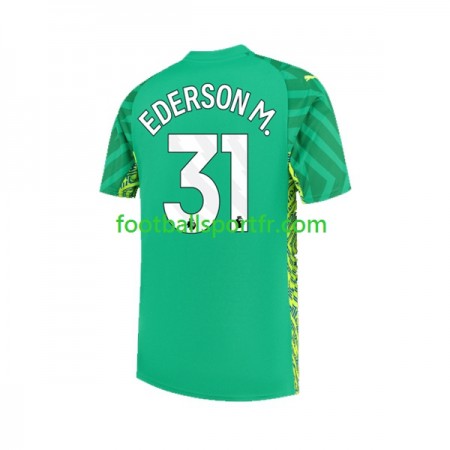 Tenue Manchester City Ederson Moraes 31 Gardien Domicile 2023-2024 Maillot de Foot